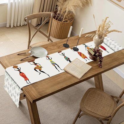 Ishro Home Premium Table Runner Colour The Lady