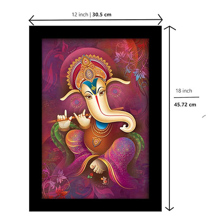 Lifehaxtore Ganesha Art Framed Painting