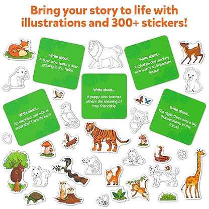 Skillmatics Storybook Art Kit Animal Adventures for Kids Write & Create Storybooks