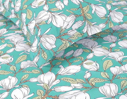 Divine Casa - 144 TC Super Soft 100% Cotton Bedsheet for Double Bed  144 Thread Count Colour Meadow Green|