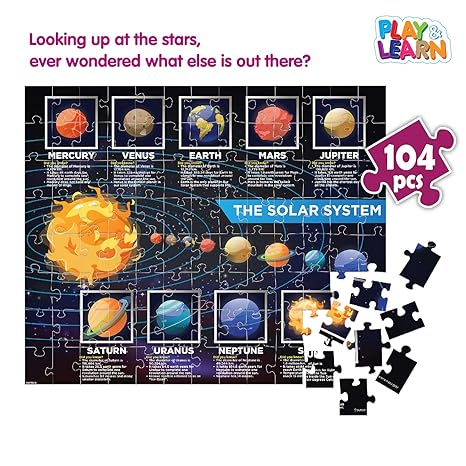 Funskool Play & Learn Play & Learn-Solar System Educational 104 Pieces Puzzle