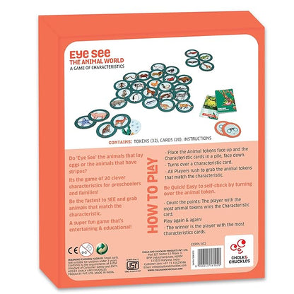 Chalk and Chuckles Educational Game - Eye See Animal World | Super Fun Learning Toys for Kids
