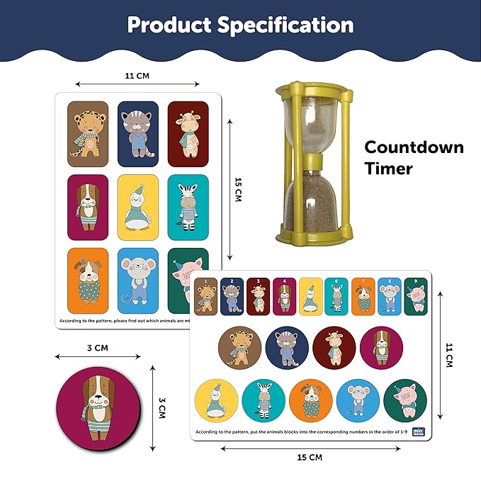 Mini Leaves Animal Logic Game Children Early Memory Concentration Training Education Matching Toys for Kids