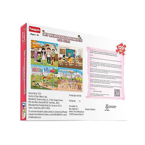 Funskool Play & Learn My Memorable Moments 4in1 Educational 4x30 Pieces Puzzle