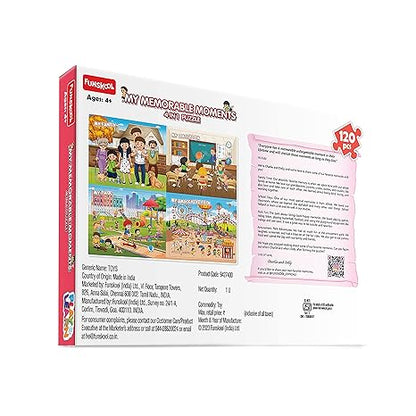 Funskool Play & Learn My Memorable Moments 4in1 Educational 4x30 Pieces Puzzle
