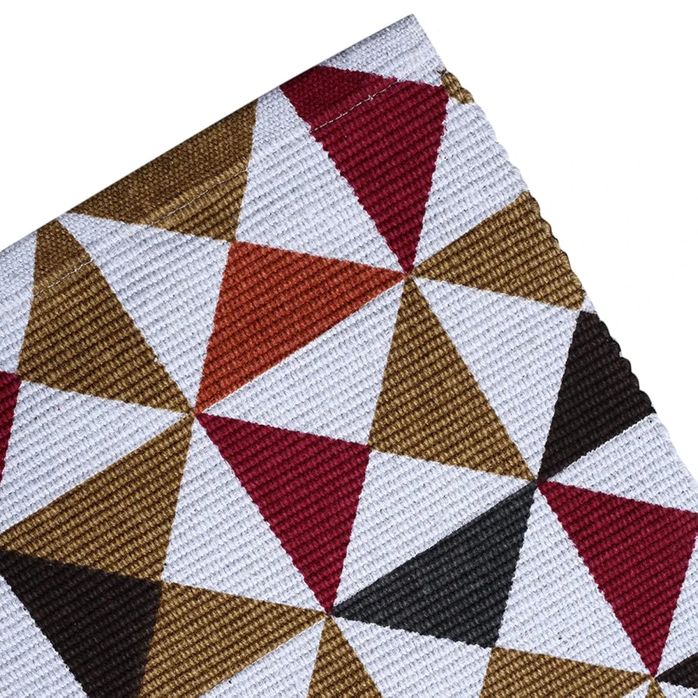 SARAL Home Colored Firki Soft Cotton Durable & Washable Multipurpose Runner
