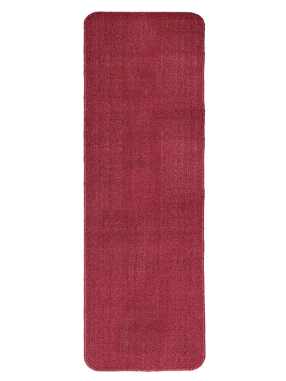 Saral Home Easy Living Maroon Polypropylene Anti Skid Runner