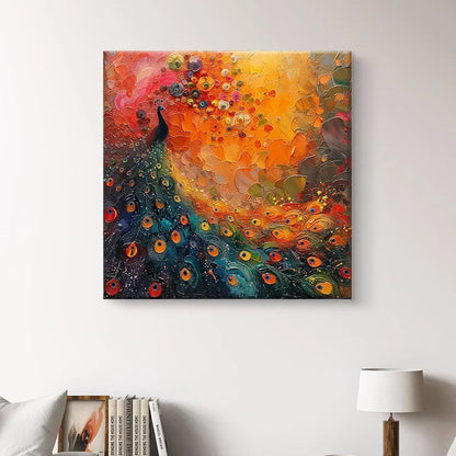 Livin'luxe Paintings Peacock Modern Art Canvas Home Decor Wall Paintings With Frame Painting CV-38099