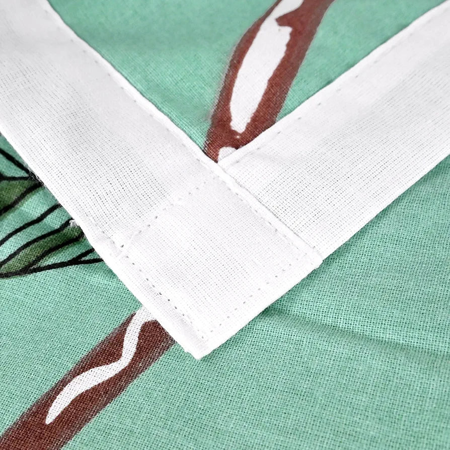 Divine Casa 100% Cotton Single Bed Dohar Lightweight & Ultra-Soft AC Blanket Colour Mint Blossom Haven