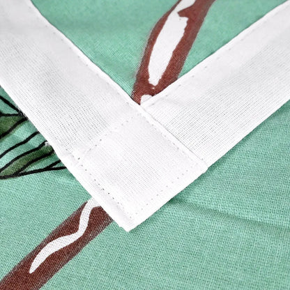 Divine Casa 100% Cotton Single Bed Dohar Lightweight & Ultra-Soft AC Blanket Colour Mint Blossom Haven