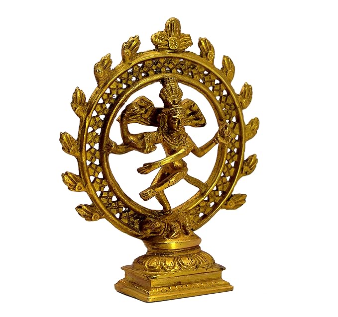 StonKraft 6" Brass Natraj Statue Idol Sculpture Shiva Nataraj The of Dance Natrajan