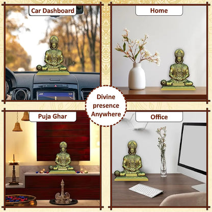 Jd Fresh 4.5 Inch Bajrangbali Statue with Gada - Bronze