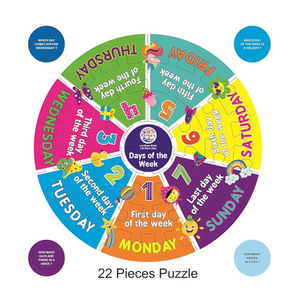 Preschool Teacher 3 in 1|A Perfect Early Learner Jigsaw Puzzle for Kids|Learn More About Days of The Week,Months of The Year & Different Indian Seasons