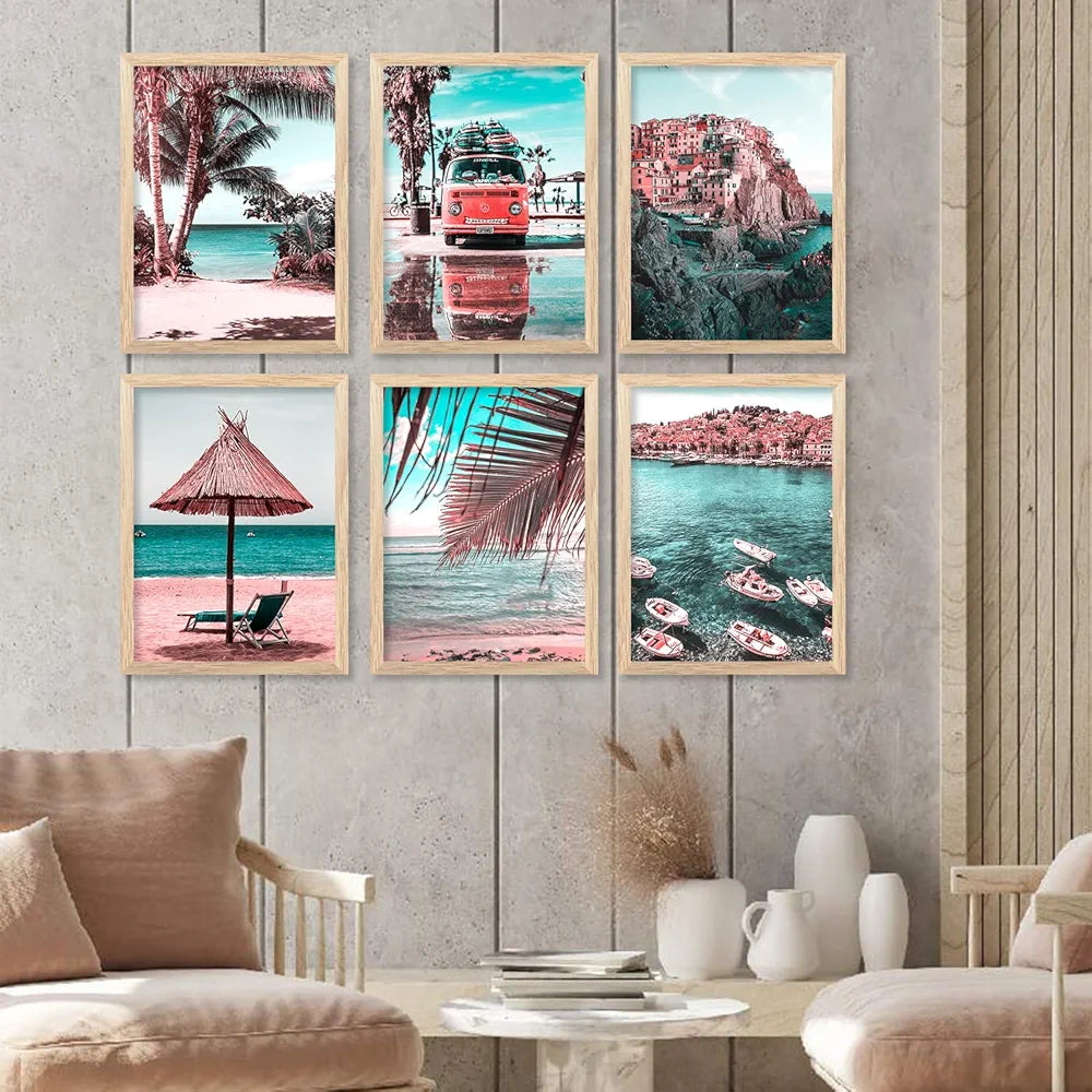 Kotart Travel Theme Digital Painting Travel Inspired Wall Art Prints B