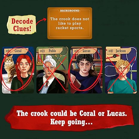 Skillmatics Card Game Catch The Crook Family Friendly Mystery Game Strategy Game Kids