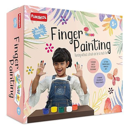 Funskool Handycrafts Finger Painting Art and Craft Kit Make Your own finger Painted Artwork
