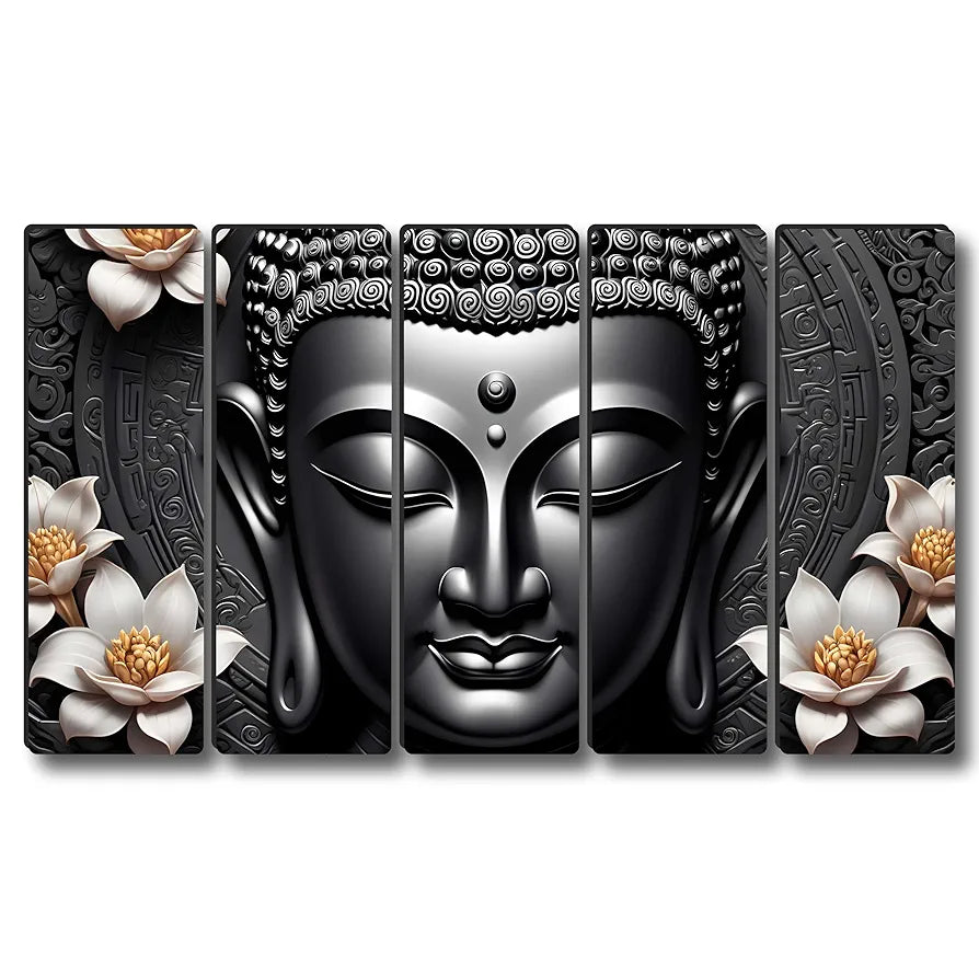Livin'luxe Multiple Frames Buddha religious Wall Painting XL35310