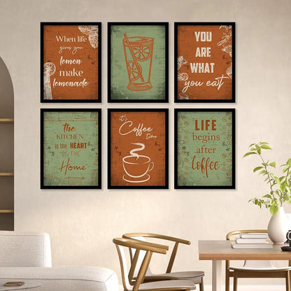 Kotart When Life Gives you Lemons Restaurant Quotes Posters with Frame