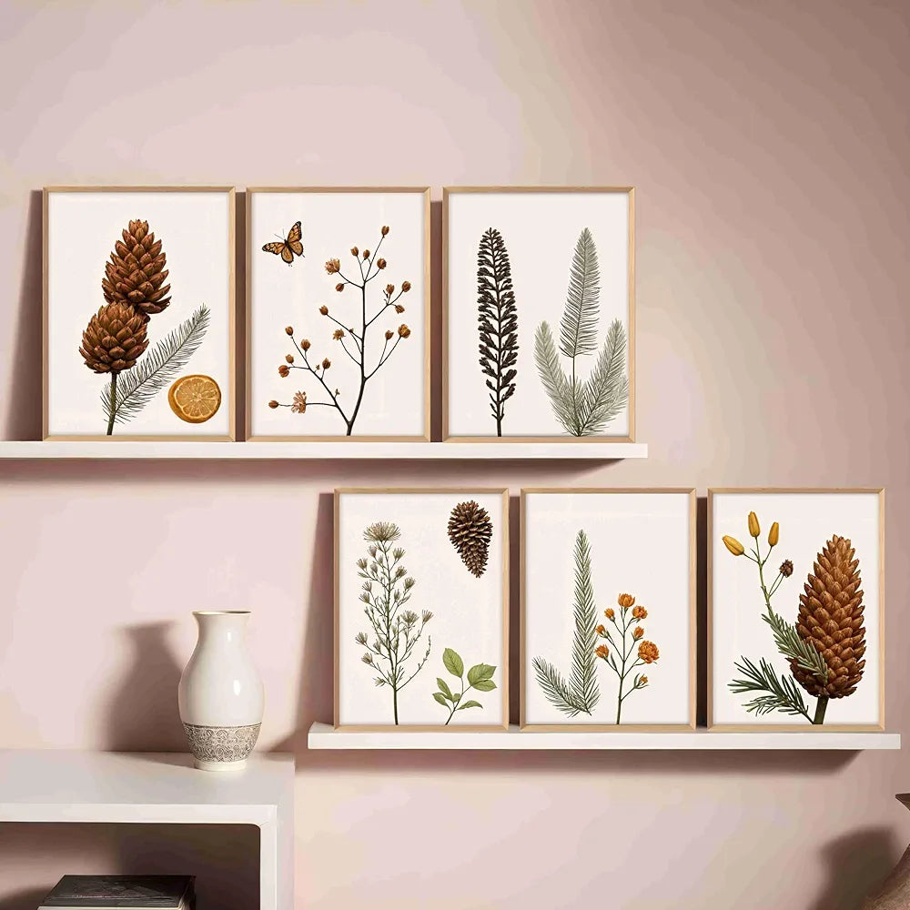 Livin'luxe Paintings Flower Pot Home Decor Wall Paintings With Frame Painting B - 453K6