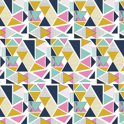 Divine Casa Double Size Bedsheet for Double Bed 144 TC Pure Cotton Queen Size with 2 Pillow Covers Geometric Colour Multicolor