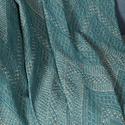 Sashaa World Cotton Jewels of India Throw Colour Blue