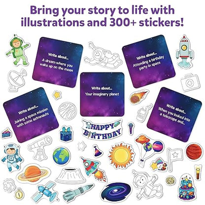 Skillmatics Storybook Art Kit Space Explorers Art Kit for Kids Write & Create Storybooks