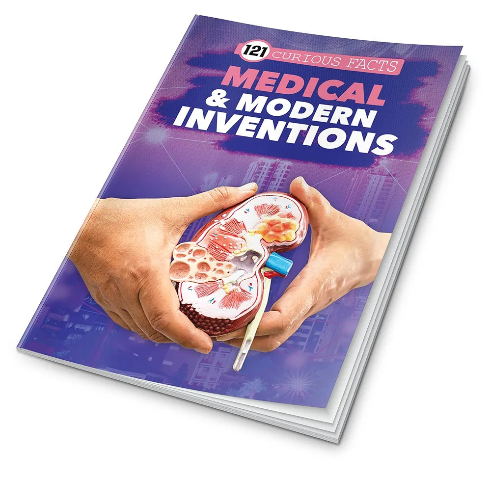 121 Medical & Modern Inventions Facts Book for Kids Ages 8+ | Educational Paperback with Colourful Images & Bold Text | 121 Curious Facts for All Ages by Majestic Book Club