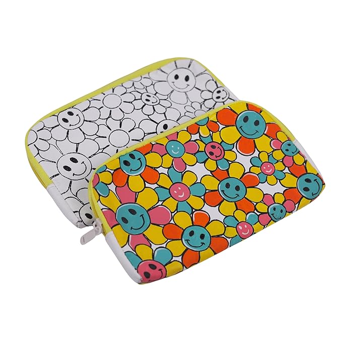 Hobby India Diy Pre-designed Canvas Pouch Painting Kit | Perfect for Kids & Adults | Sunflower