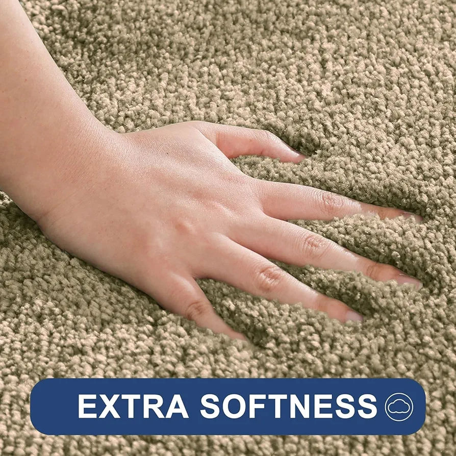 Luxe Home International Runner Super Soft Anti Skid Newman Rug For Bedroom  Rectangular Anti Colour Gold