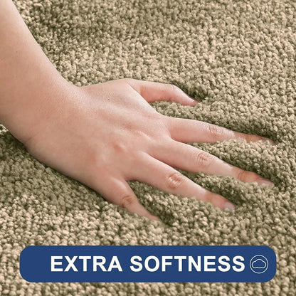 Luxe Home International Runner Super Soft Anti Skid Newman Rug For Bedroom  Rectangular Anti Colour Gold