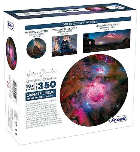 Frank Ornate Orion 350 Piece Round Puzzle Jigsaw Puzzle for Kids for Focus Memory Mental Boost - 34704