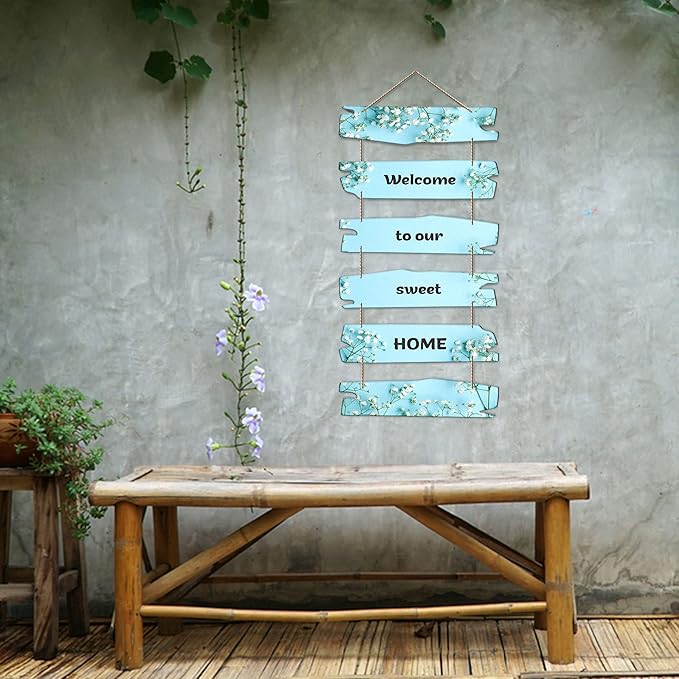 Artvibes Decorative Wall Hanging Wooden Art Decoration Item for Home Decor | Quotes Decor Item | Set of 6