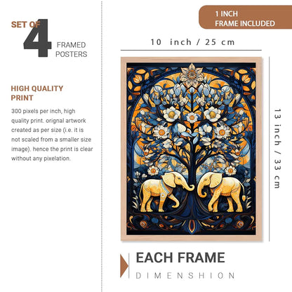 Kotart Aesthetic Modern Art Wall Paintings with Frame Set of 6