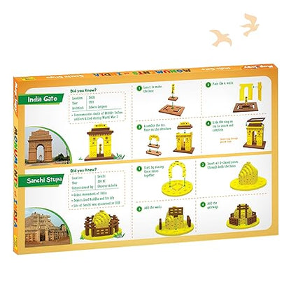 Imagimake Mapology Monuments Of India Sanchi Stupa & India Gate Construction Set  Educational Toy