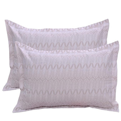 Huesland by Ahmedabad Cotton 144 TC Cotton King Size Bedsheet with 2 Pillow Covers - Apricot Peach
