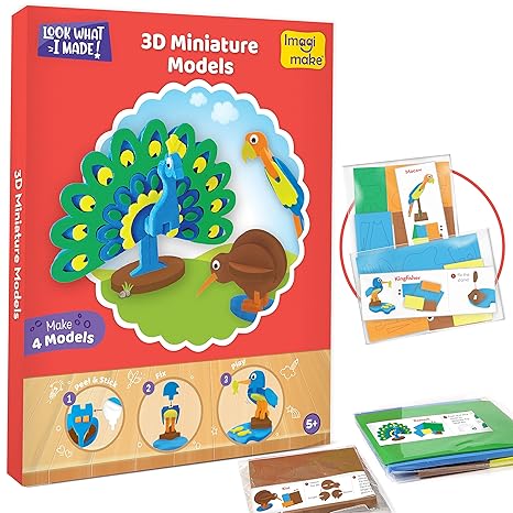 Imagimake Clay 5-In-1 Awesome Craft Kit Kids Arts And Crafts For Kids 5 Craft Techniques