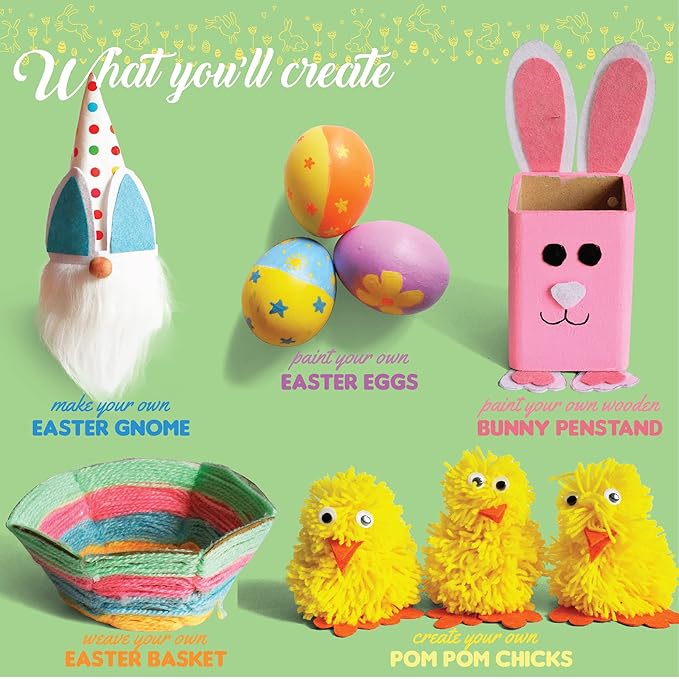 Kalakaram Easter Joy Craft Activity Kit for Kids | Celebrate and Craft Your Own Easter Day |  Activity Kit for Children