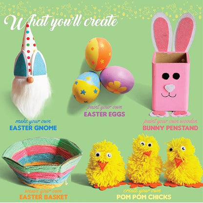 Kalakaram Easter Joy Craft Activity Kit for Kids | Celebrate and Craft Your Own Easter Day |  Activity Kit for Children