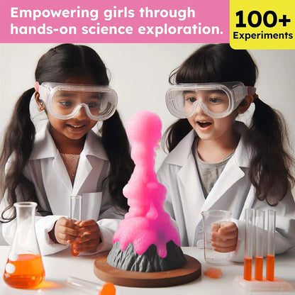 Butterfly EduFields 100+ Science Kit | Gift for Girls Age 6-7 | Birthday Gift for 5 6 7 8 Year Old Girl | Girls Science Experiment Kit | Toys for 6 Year Old | Fun STEM Learning and Educational Toys