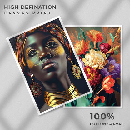 Kotart Modern Art Canvas Paintings for Bedroom Room Living Room Abstract Golden Floral Canvas Painting Style02