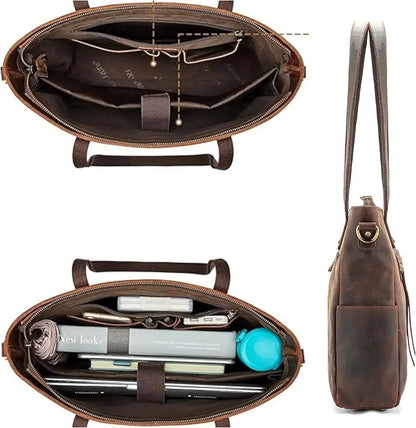 Goatter Genuine Leather Office And Daily Travel Use Shoulder Bag For Women's,