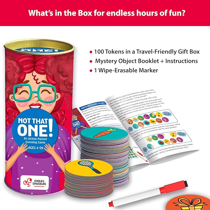 Chalk and Chuckles Not That One Board Games for Kids | Fun Guessing Game | Educational Toys