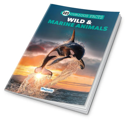 121 Wild & Marine Animals Facts Book for Kids Ages 8+ | Educational Paperback with Colourful Images & Bold Text | 121 Curious Facts for All Ages by Majestic Book Club