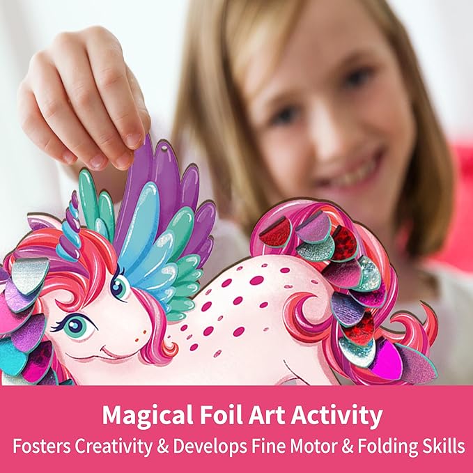 Chalk and Chuckles Art and Craft Kit | Fabulous Foil Decorations for Kids | Creative Toys for Kids