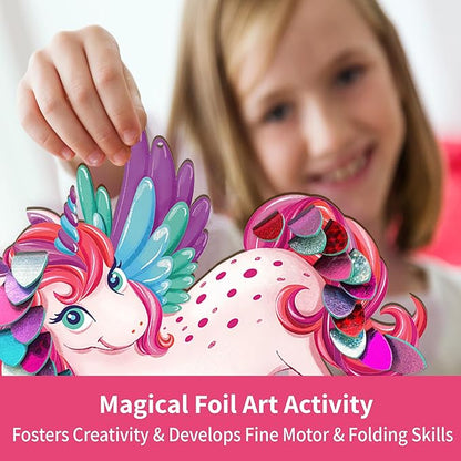 Chalk and Chuckles Art and Craft Kit | Fabulous Foil Decorations for Kids | Creative Toys for Kids
