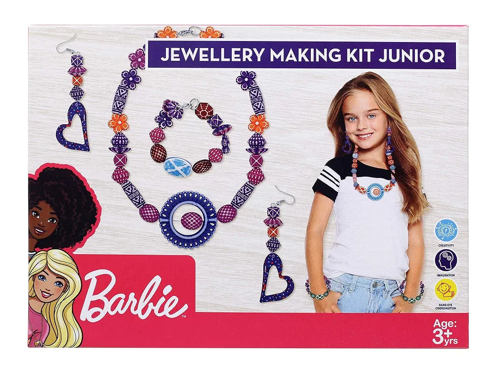 Barbie Jewellery Making KIT Junior for Girls. Make Necklace,EARINGS,Bracelet for Girls