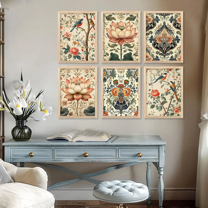 Kotart Traditional Indian Wall Art Nature Poster for Living Room Framed Art 4