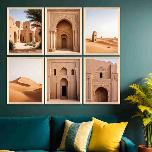 Livin'luxe Paintings Rajasthani Places Home Decor Wall Paintings With Frame B - 458k6