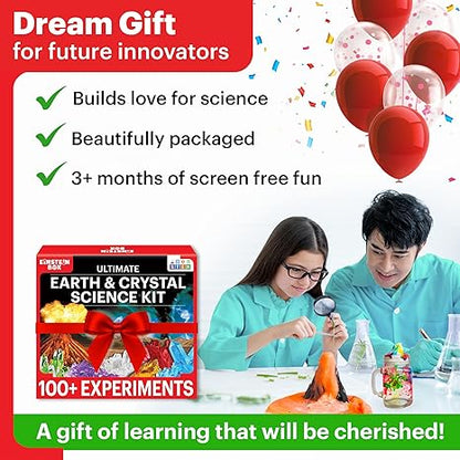 Einstein Box Ultimate Earth & Crystal Science Kit for Kids Stem Projects Learning & Education Toys