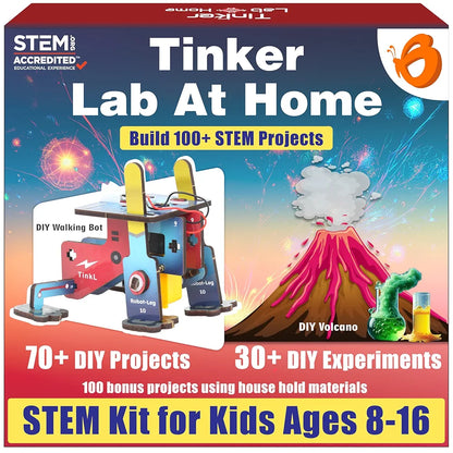 Butterfly EduFields Jumbo 200+ Science Experiments Kit | Birthday Gift for Boys Girls Ages 8 9 10 11 12 Years | DIY STEM Projects 100+ Chemistry & 70+ Engineering Projects | Tinkering Lab @ Home Kit